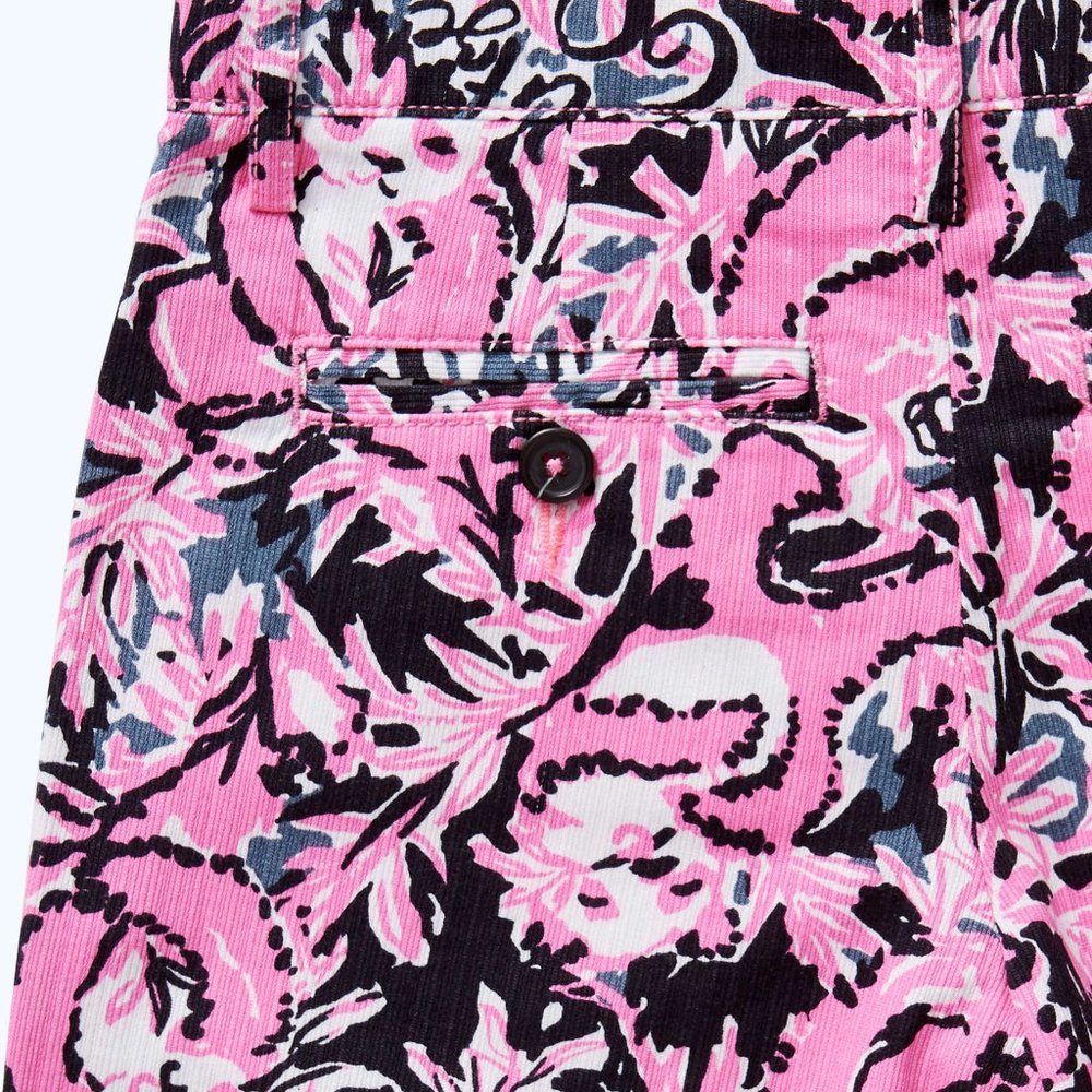Lilly Pulitzer Men's Beaumont Chino Golf Shorts Floral Panda Printed - Picture 5 of 5